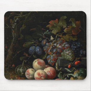 Tapis De Souris La vie toujours avec le fruit, le feuillage et les