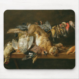 Tapis De Souris La vie toujours des oiseaux morts et d'un lièvre