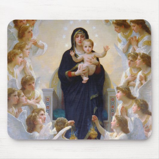 Tapis De Souris La Vierge aux Anges, Bouguereau (Devant)