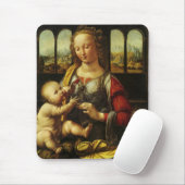 Tapis De Souris La Vierge de la Carnation de Léonard de Vinci (Avec souris)