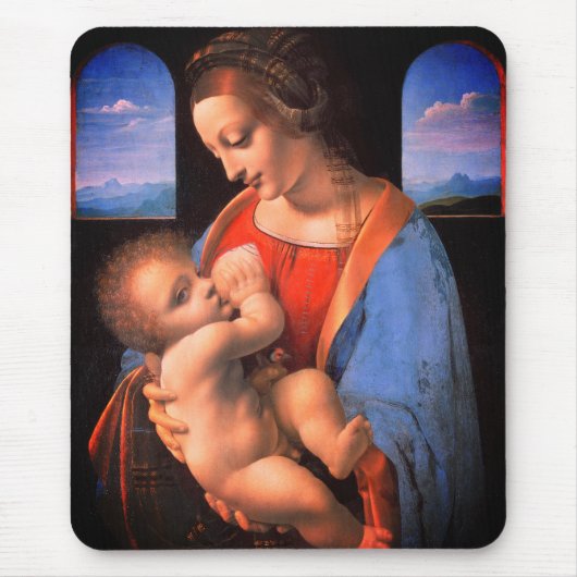 Tapis De Souris La Vierge Marie allaite Le Christ Enfant-324 (Devant)