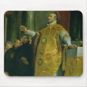 Tapis De Souris La vision de St Ignatius de Loyola