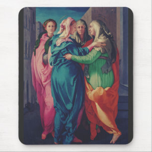 Tapis De Souris La Visitation par Pontormo Art Fin Maniériste