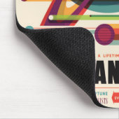 Tapis De Souris La visite grande - rétro affiche Mousepad de (Coin)