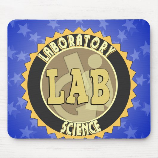 TAPIS DE SOURIS LAB BADGE LABORATOIRE SCIENCE (Devant)