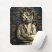 Tapis De Souris Lab Cat Steampunk (Avec souris)