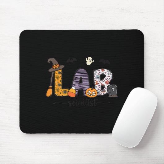 Tapis De Souris Lab Scientist Medical Lab Science Halloween Labora (Avec souris)