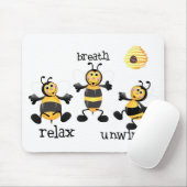Tapis De Souris L'abeille détendent - souffle - déroulent (Avec souris)