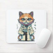 Tapis De Souris Laboratoire de chat ciblé (Avec souris)