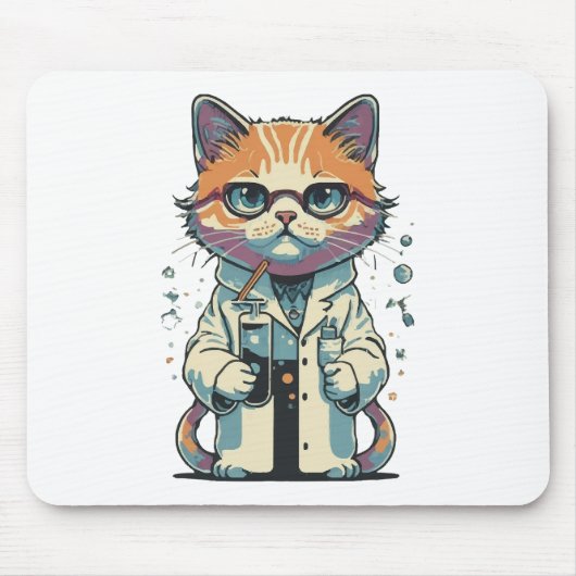 Tapis De Souris Laboratoire de chat ciblé (Devant)