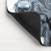 Tapis De Souris Labradoodle noir Mousepad (Coin)