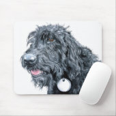 Tapis De Souris Labradoodle noir Mousepad (Avec souris)