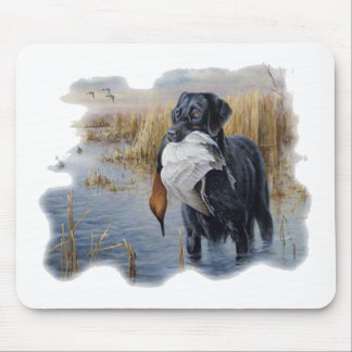 Tapis De Souris Labrador avec la chasse de canard de canard