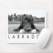 Tapis De Souris Labrador B&W (Avec souris)