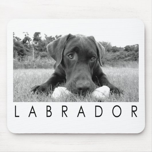 Tapis De Souris Labrador B&W (Devant)