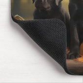 Tapis De Souris Labrador Chiot Automne Citrouille de plaisir (Coin)