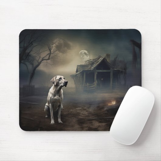 Tapis De Souris Labrador Halloween Épouvantable (Avec souris)
