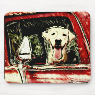 TAPIS DE SOURIS LABRADOR JAUNE RETIEVER