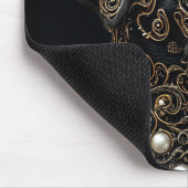 Tapis De Souris Labrador Noir avec or et perle complexes (Coin)