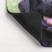 Tapis De Souris Labrador noir heureux (Coin)