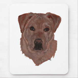 Tapis De Souris Labrador Retriever Brun au Chocolat