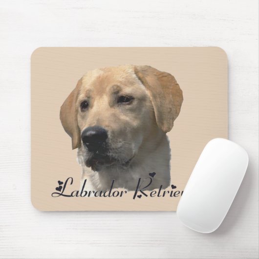Tapis De Souris Labrador Retriever Cadeaux Laboratoire Jaune (Avec souris)
