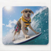 Tapis De Souris Labrador Retriever faisant du surf (Devant)