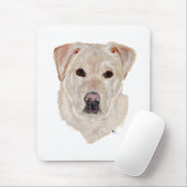 Tapis De Souris Labrador Retriever jaune (Avec souris)