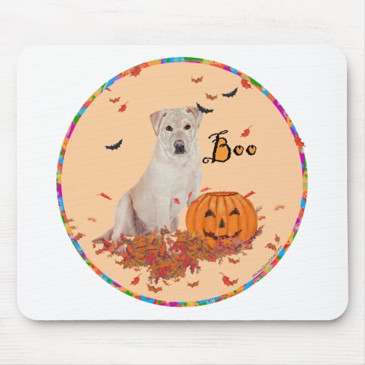 Tapis De Souris Labrador Retriever Jaune Boo! (Devant)
