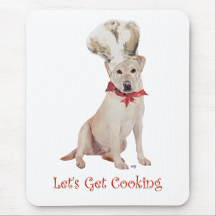 Tapis De Souris Labrador Retriever Jaune Cuisine