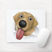 Tapis De Souris Labrador retriever (jaune) éclatant (Avec souris)