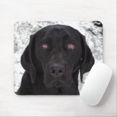 Tapis De Souris Labrador retriever noir (Avec souris)