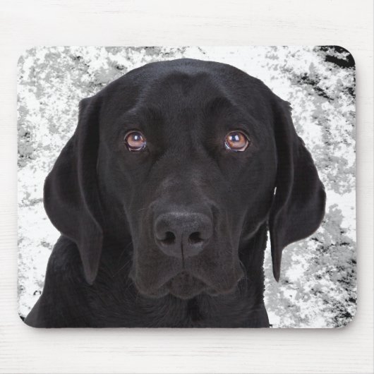 Tapis De Souris Labrador retriever noir (Devant)