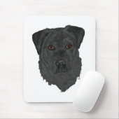 Tapis De Souris Labrador Retriever noir (Avec souris)