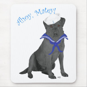 Tapis De Souris Labrador Retriever Noir Marin