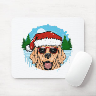 Tapis De Souris Labrador Retriever santa claus a fait une illustra
