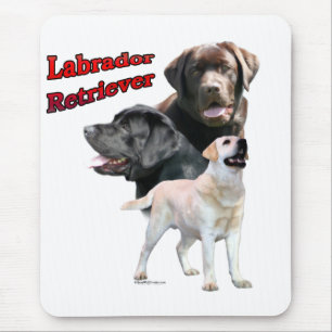 Tapis De Souris Labrador Retriever Trio 2