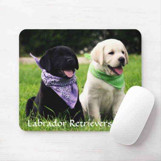 Tapis De Souris Labrador Retrivers Rule Puppies Mousepad (Avec souris)
