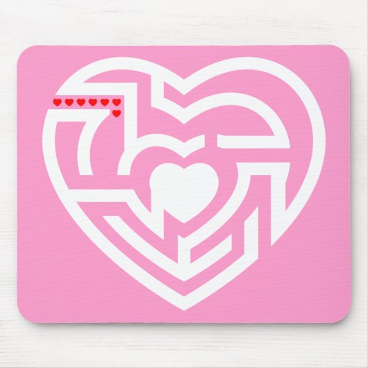 Tapis De Souris labyrinthe d'amour (Devant)