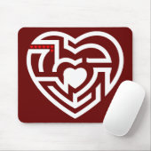 Tapis De Souris labyrinthe d'amour (Avec souris)