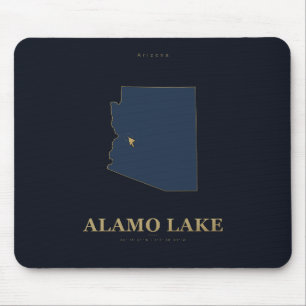 Tapis De Souris Lac Alamo Arizona Emplacement Silhouette