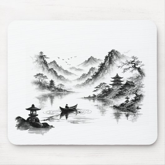 Tapis de souris Lac Brumeux 2 (Devant)