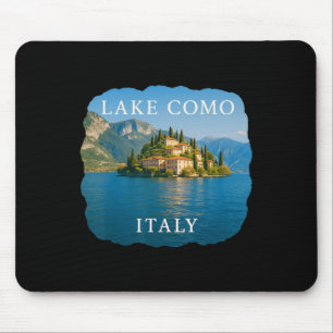 Tapis De Souris Lac de Côme Italie Vacances Bellagio Été Italien L