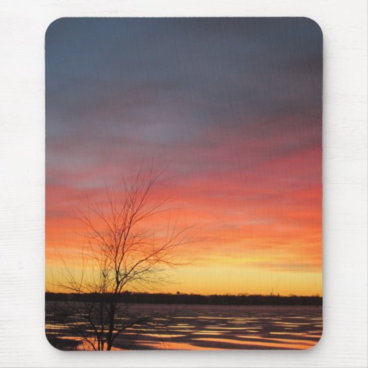 Tapis De Souris Lac de glace Sunset Mousepad (Devant)