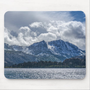 Tapis De Souris Lac June et Carson Peak avec tempête imminente