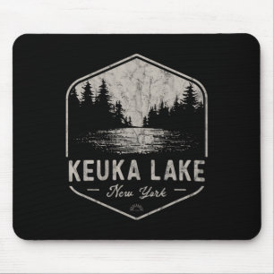 Tapis De Souris Lac Keuka New York Extérieur Vintage