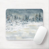Tapis De Souris Lac Mousepad d'hiver (Avec souris)