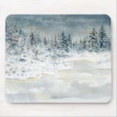 Tapis De Souris Lac Mousepad d'hiver (Devant)