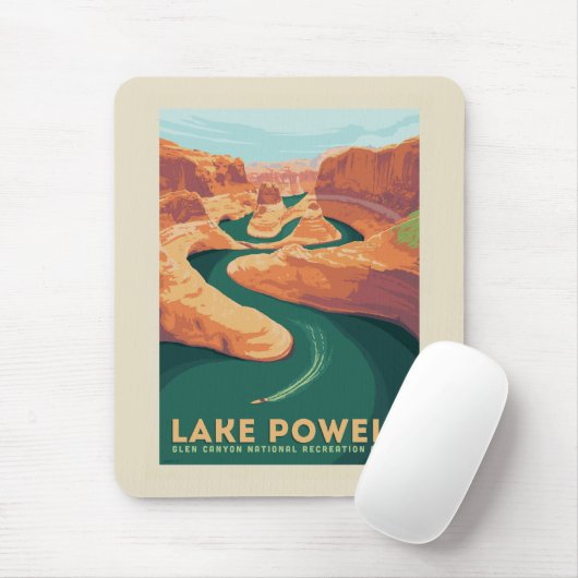 Tapis De Souris Lac Powell | Arizona et Utah (Avec souris)