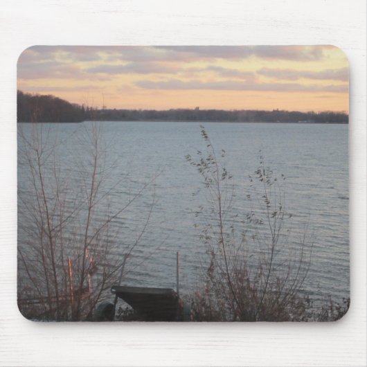 Tapis De Souris Lac Shore Sunset Mousepad (Devant)